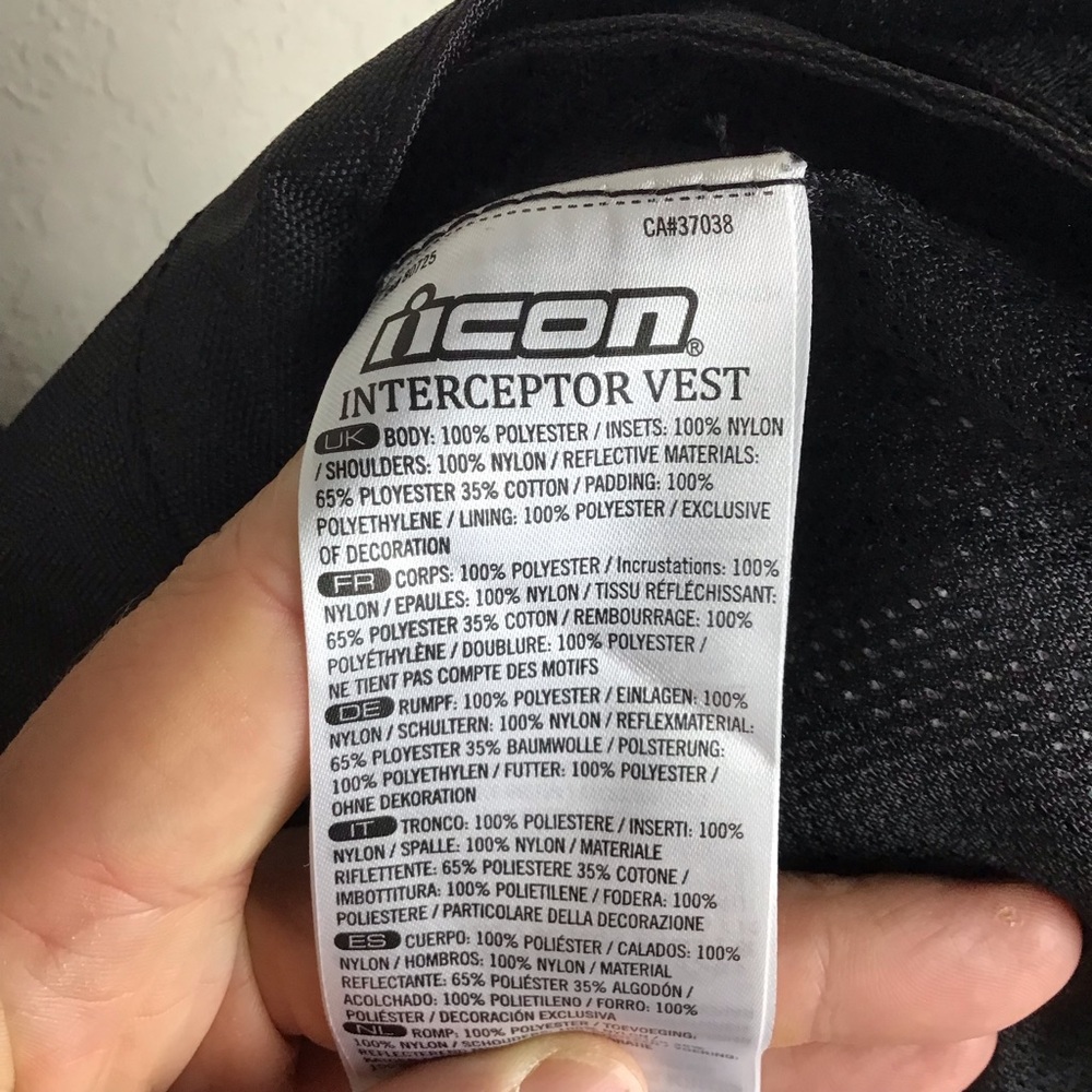 Icon Motorcycle Vest Reflective Vest Interceptor - Picture 8 of 9